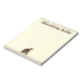 Siberischer Cat Notepad Notizblock (Rotiert)