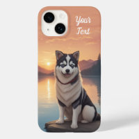 Siberischer Husky am See