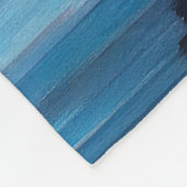 Siberischer Husky auf dem Paddel: Ein Landschaftli Fleecedecke (Ecke)