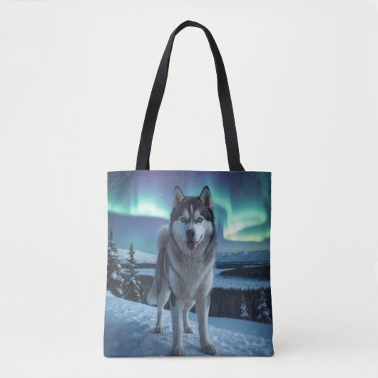 Siberischer Husky Elegante Schultertour Beutel Tasche (Vorderseite)