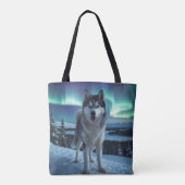 Siberischer Husky Elegante Schultertour Beutel Tasche (Rückseite)