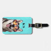 Siberischer Husky-Gepäcktag Gepäckanhänger (Vorderseite horizontal)
