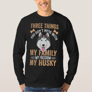 Siberischer Husky-Hund-Bekleidung für Husky-Besitz T-Shirt