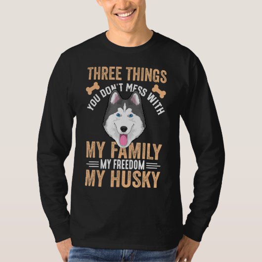 Siberischer Husky-Hund-Bekleidung für Husky-Besitz T-Shirt (Vorderseite)