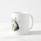 Siberischer Husky Hund Farbe Farbe Farbe Malerei Kaffeetasse (VorderseiteRechts)