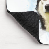 Siberischer Husky Hund Farbe Farbe Farbe Malerei Mousepad (Ecke)