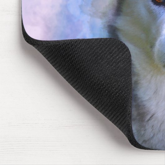 Siberischer Husky Hund Farbe Farbe Farbe Malerei Mousepad (Ecke)