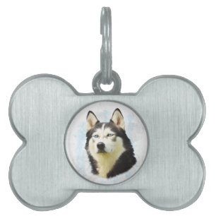 Siberischer Husky Hund Farbe Farbe Farbe Malerei Tiermarke