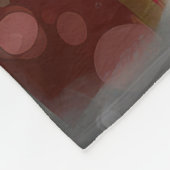 Siberischer Husky-Hund im Schnee Weihnachten Fleecedecke (Ecke)