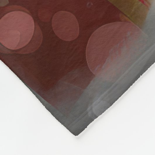 Siberischer Husky-Hund im Schnee Weihnachten Fleecedecke (Ecke)