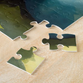 Siberischer Husky-Hund mit Ostereiern Puzzle (Seite)