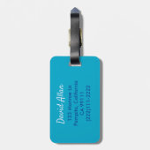 SIBERISCHER HUSKY HUND - SKYDIVING HUND. BEHALT DE GEPÄCKANHÄNGER (Rückseite vertikal)