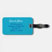 SIBERISCHER HUSKY HUND - SKYDIVING HUND. BEHALT DE GEPÄCKANHÄNGER (Rückseite horizontal)