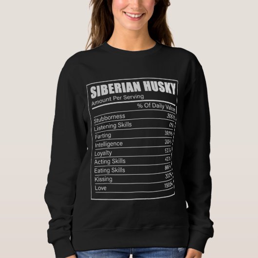 Siberischer Husky-Hundebesitzer 1 Sweatshirt (Vorderseite)