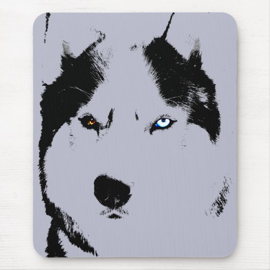 Siberischer Husky Mousepad gibt Malamute Schlitten (Vorne)