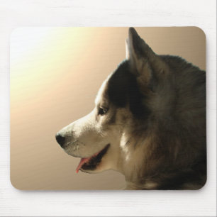 Siberischer Husky Mousepad gibt Malamute Schlitten