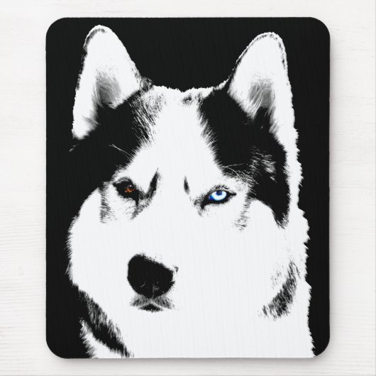 Siberischer Husky Mousepad gibt Malamute Schlitten (Vorne)
