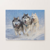 Siberischer Husky-Pack 2 Puzzle (Horizontal)