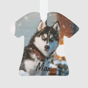 Siberischer Husky Personalisierter Hund Weihnachte Ornament