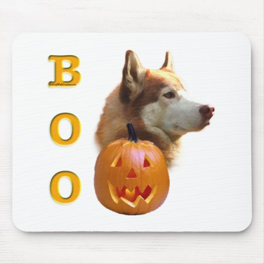 Siberischer Husky (rot) Boo Mousepad (Vorne)