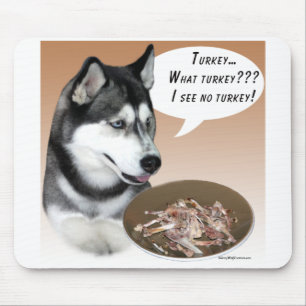 Siberischer Husky (schwarz) Türkei Mousepad