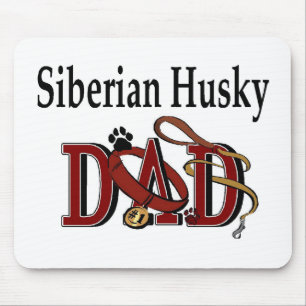 Siberischer Husky-Vater Mousepad