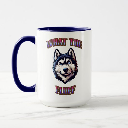 Siberischer Husky, was die Fluff-Tasse Tasse (Links)