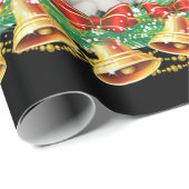 Siberischer Husky Weihnachtsbaum Lights Funny Dog Geschenkpapier (Rolleneckpunkt)