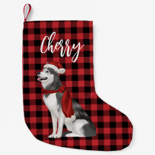Siberischer Husky Weihnachtsfest-Strumpf Kleiner Weihnachtsstrumpf