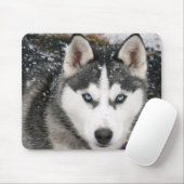 Siberischer Husky Welpe Hund in Snow Mousepad (Mit Mouse)