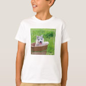 Siberischer Husky-Welpe in einer Hülle T-Shirt (Vorderseite)