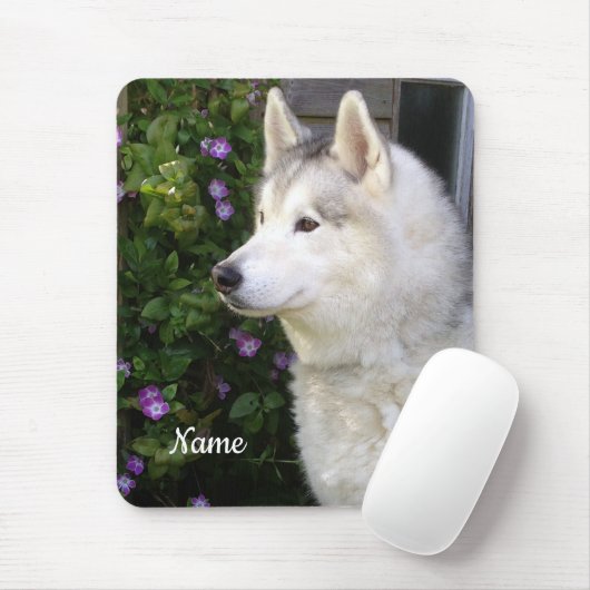 Siberischer Husky Welpenhund Mousepad (Mit Mouse)