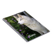 Siberischer Husky Welpenhund Notizblock (Rechte Seite)