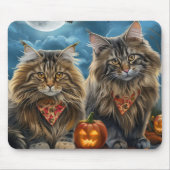 Siberischer Katze Halloween Spooky Mousepad (Vorne)