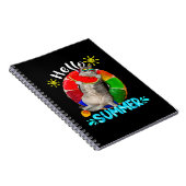 Siberischer Katzenschwimmbad Essend Wassermelone H Notizblock (Rechte Seite)