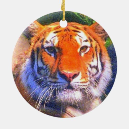 Siberischer Tiger Keramik Ornament (Hinten)