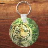 Siberischer Tiger-Schlüsselanhänger Schlüsselanhänger (Vorderseite)