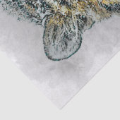 Siberischer Tiger Wasserfarbe Seidenpapier (Detail)