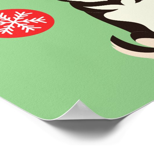 Siberischer Weihnachtsfeiertag Poster (Ecke)