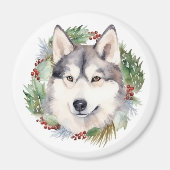 Siberischer Weihnachtsmann Weihnachtsmann Magnet (Vorne)