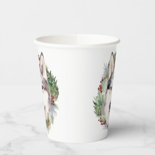 Siberischer Weihnachtsmann Weihnachtsmann Pappbecher (Links)