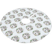 Siberischer Weihnachtsmann Weihnachtsmann Polyester Weihnachtsbaumdecke (Schrägansicht)