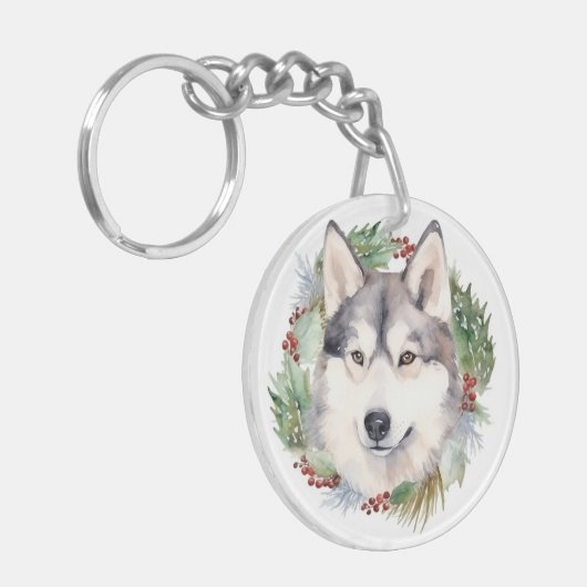 Siberischer Weihnachtsmann Weihnachtsmann Schlüsselanhänger (Vorderseite links)