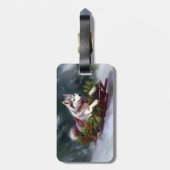 Siberischer Weihnachtsschnee Gepäckanhänger (Rückseite vertikal)