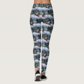 Siberischer Weihnachtsschnee Leggings (Rückseite)