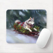 Siberischer Weihnachtsschnee Mousepad (Mit Mouse)