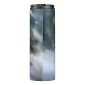 Siberischer Weihnachtsschnee Thermosbecher (Rückseite)