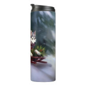 Siberischer Weihnachtsschnee Thermosbecher (Nach rechts gedreht)