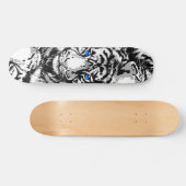Siberischer White Tiger Skateboard Deck (Horizontal)