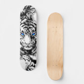 Siberischer White Tiger Skateboard Deck (Vorderseite)
